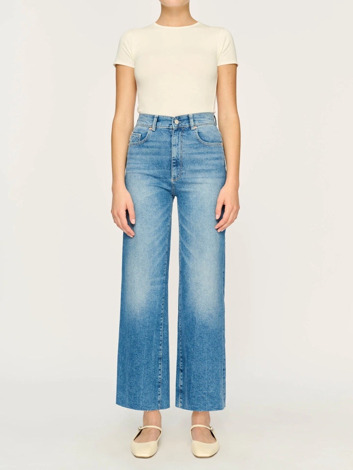 Hepburn Wide Leg High Rise Jean in Driggs