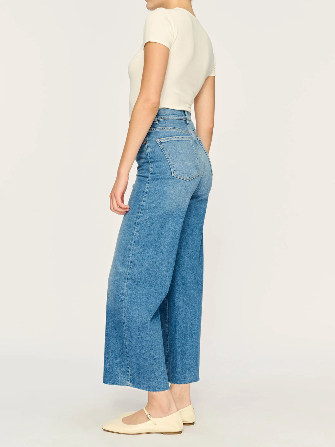 Hepburn Wide Leg High Rise Jean in Driggs