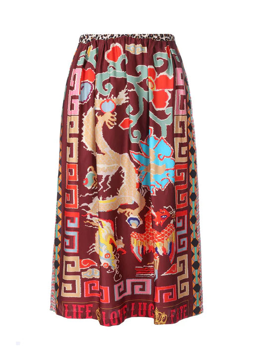 Rosalee Skirt in Dragon