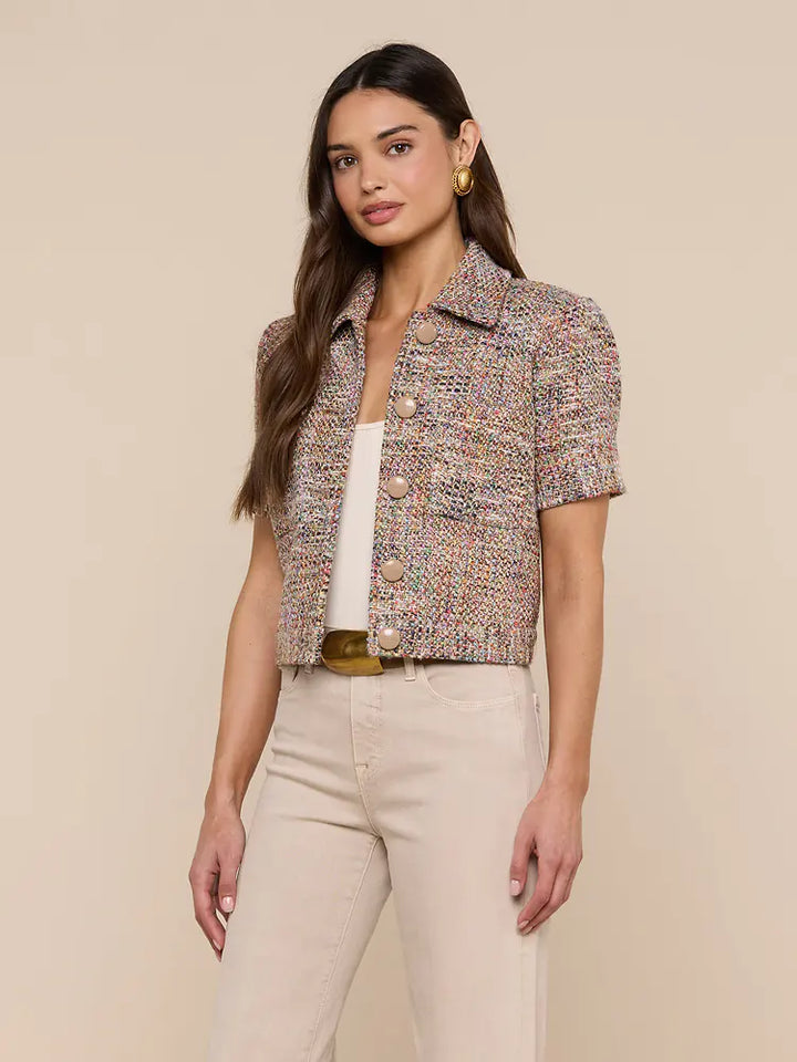 Chita Tweed Jacket in Rainbow Tweed