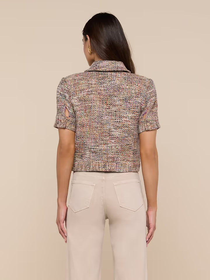 Chita Tweed Jacket in Rainbow Tweed