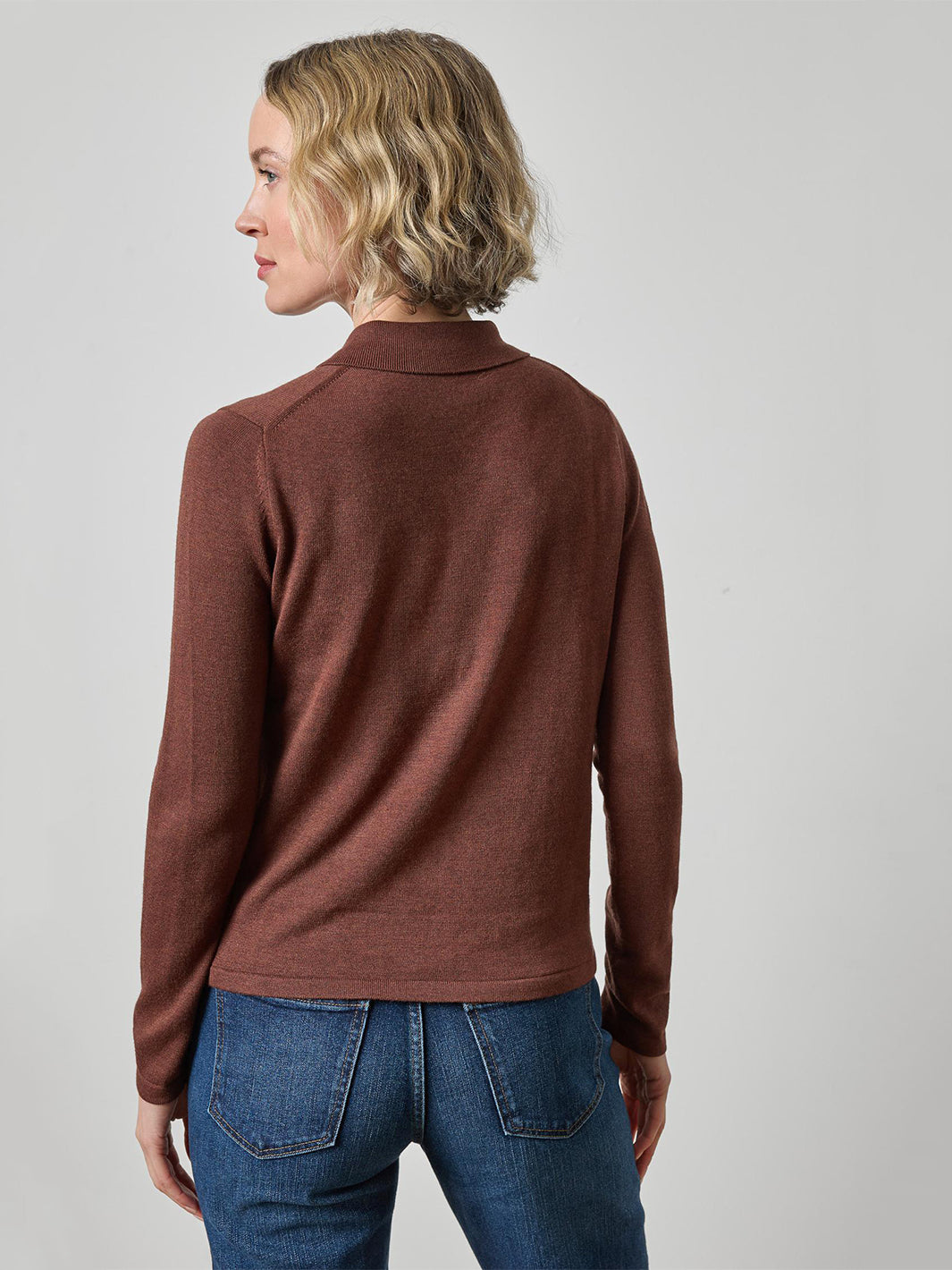 Collared Cardigan in Java