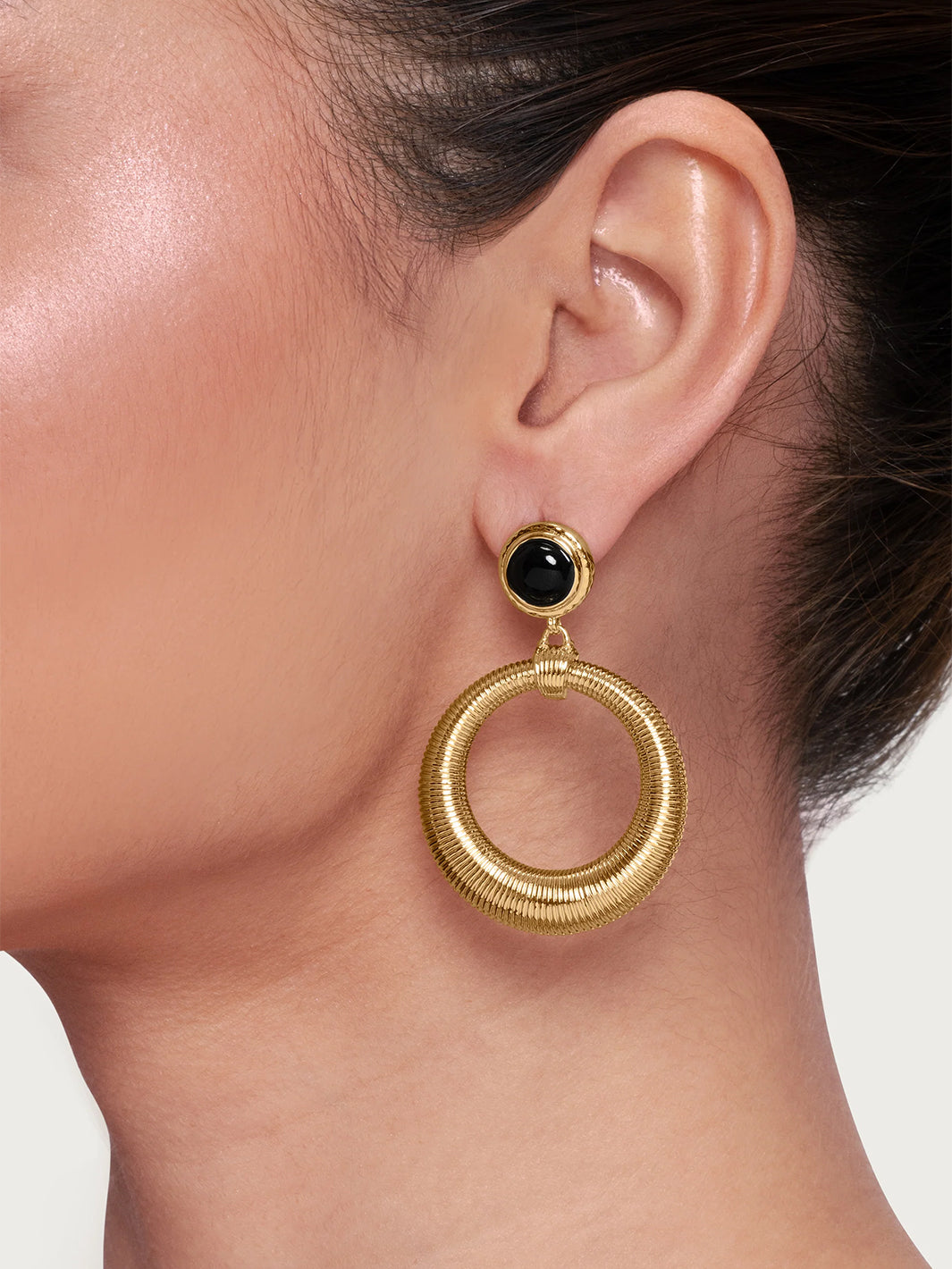 Safari Drop Earrings in Gold