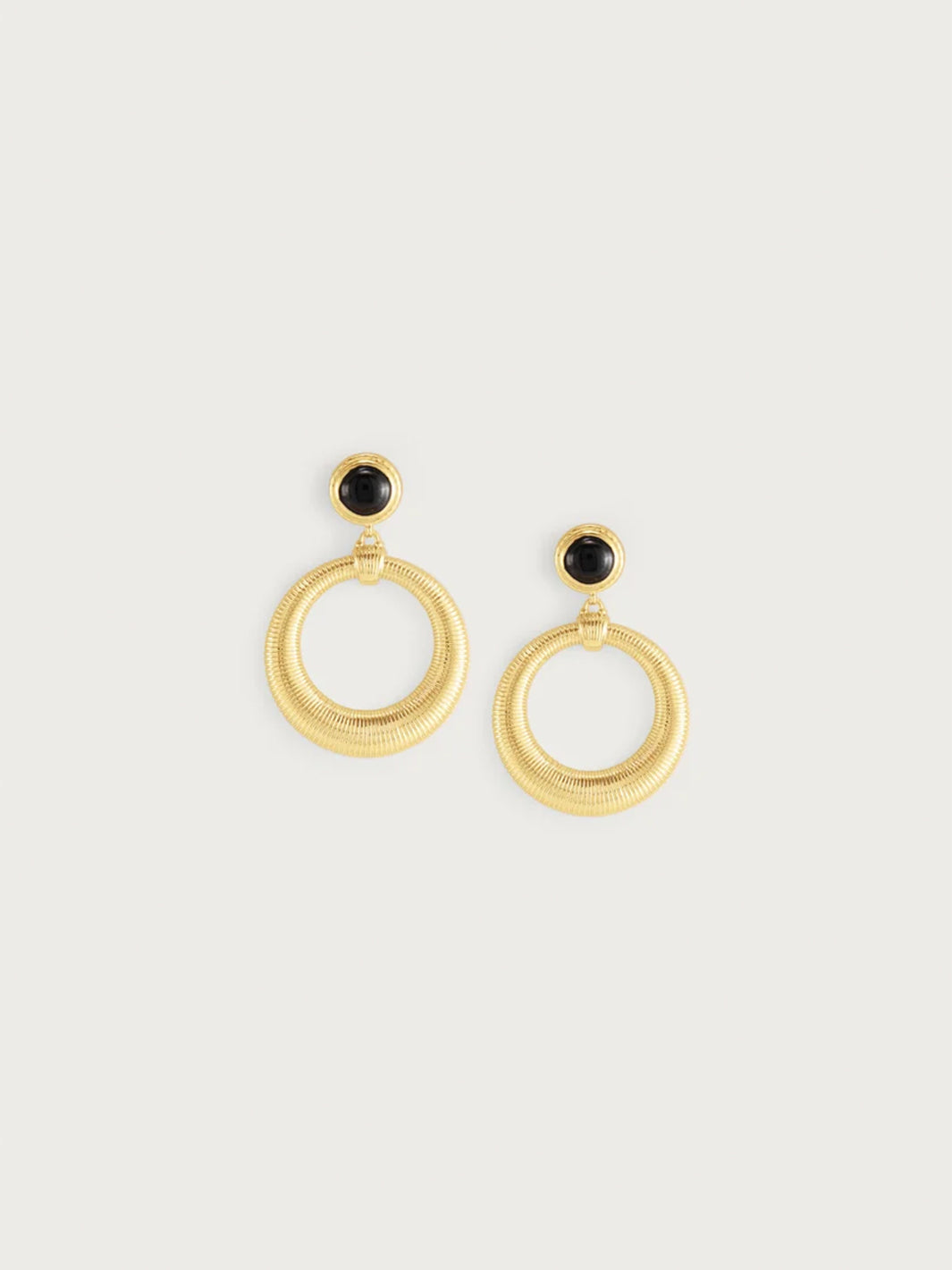 Safari Drop Earrings in Gold