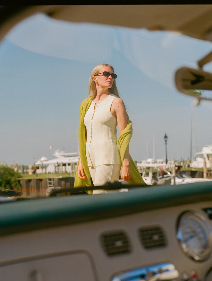 Cashmere Travel Wrap in Citronelle
