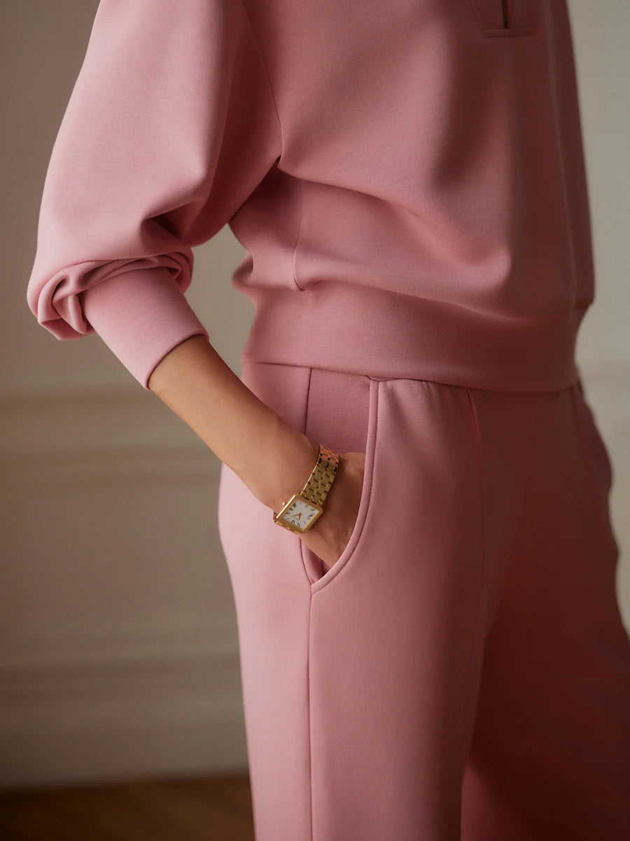 The Wide Leg Pant 30" in Brandy Rose