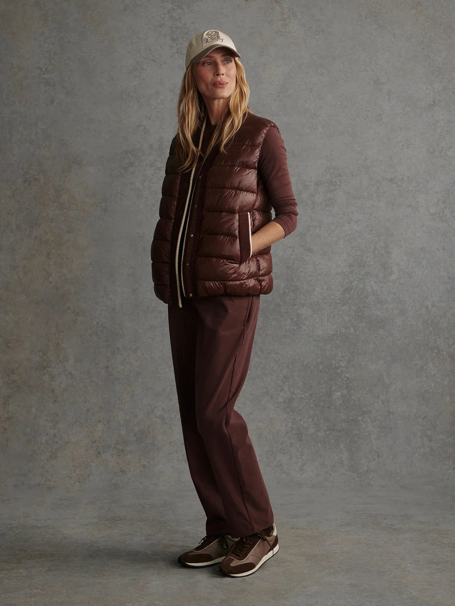 Colwyn Padded GIlet in Brown Stone