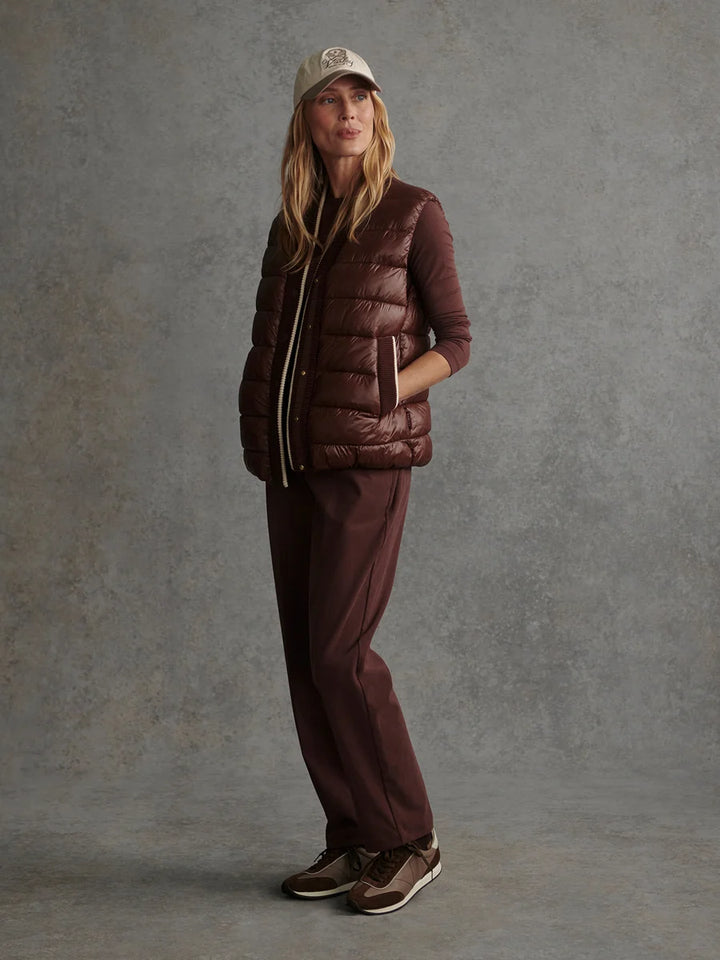 Colwyn Padded GIlet in Brown Stone