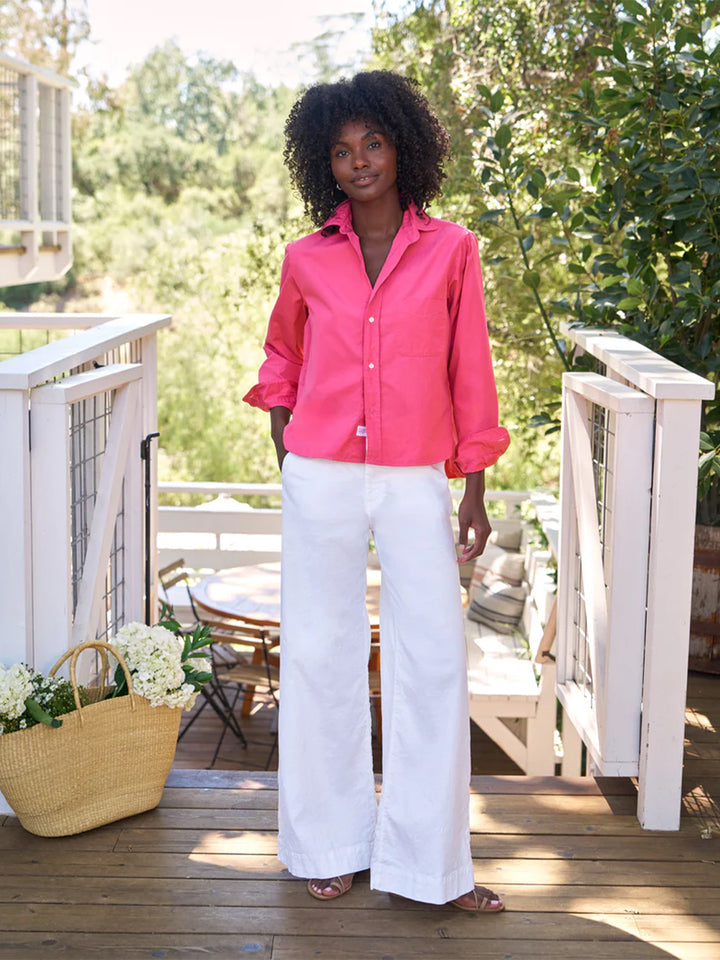 Silvio Untuckable Button-Up Shirt in Magenta