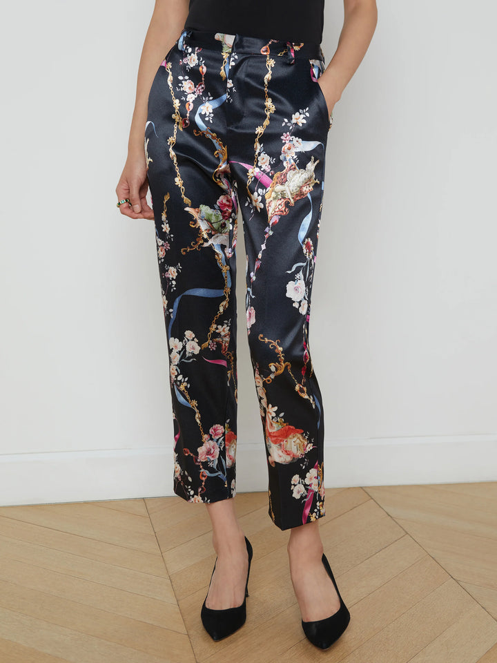 Ludivine Trouser in Black Multi Rococo Angel