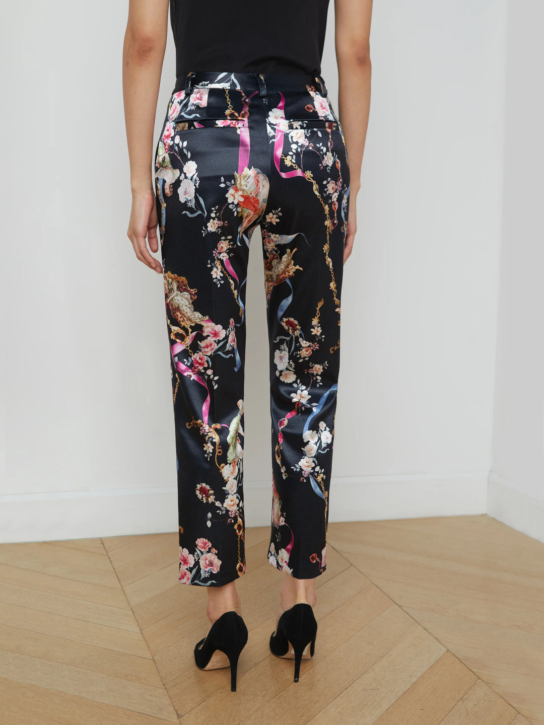 Ludivine Trouser in Black Multi Rococo Angel