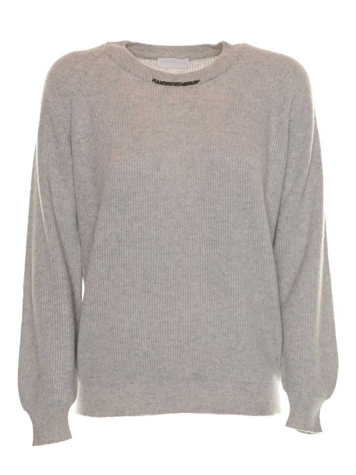 Knitted Crew in Grey