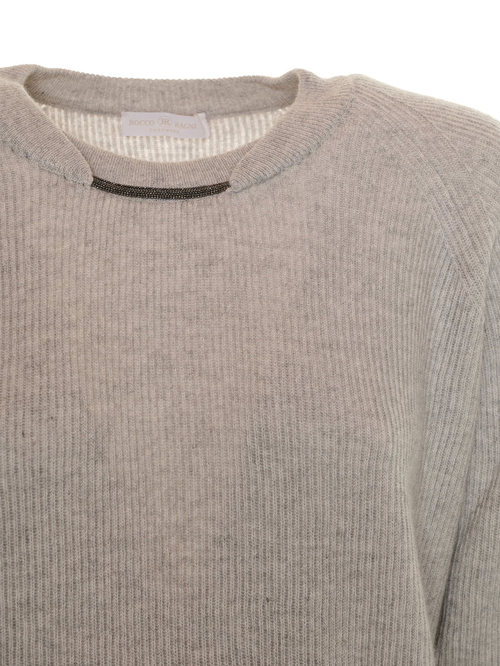 Knitted Crew in Grey
