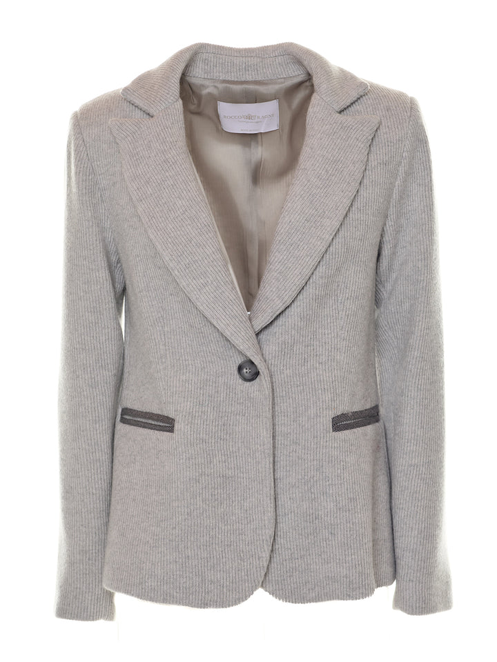 Knitted Jacket in Stone