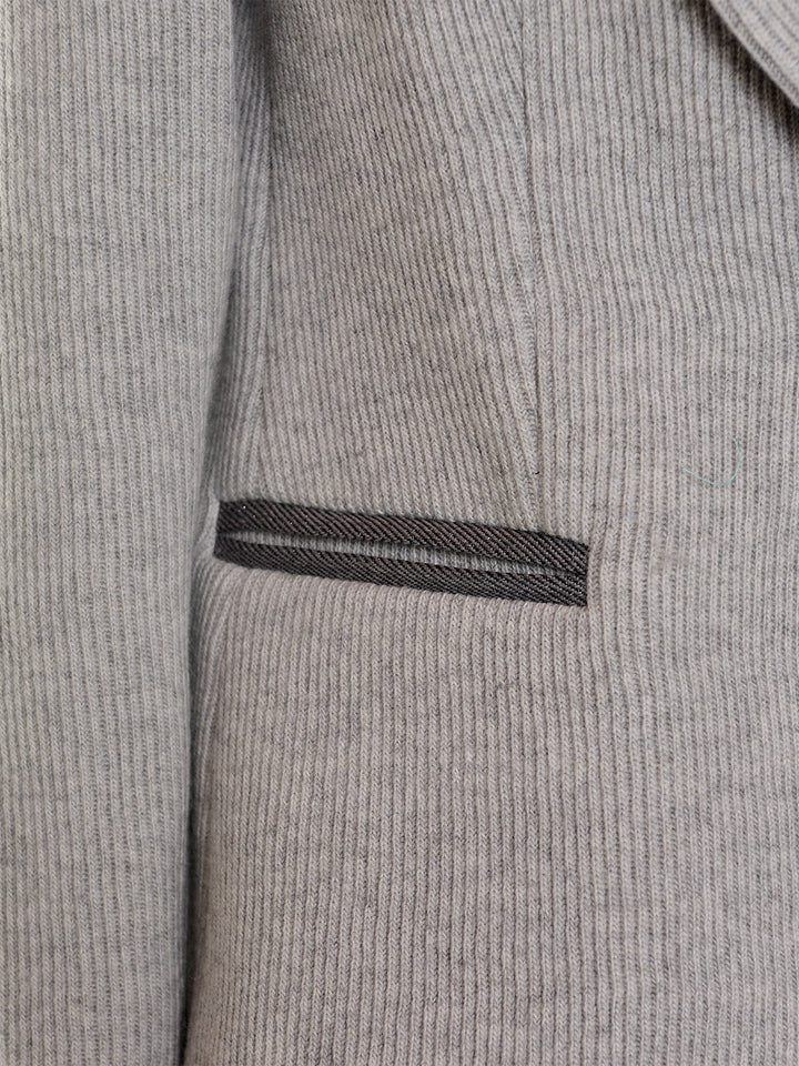 Knitted Jacket in Stone
