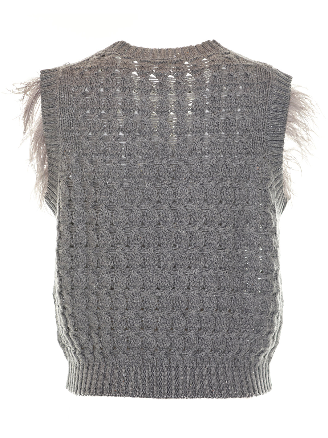 Knitted Sleeveless in Grey