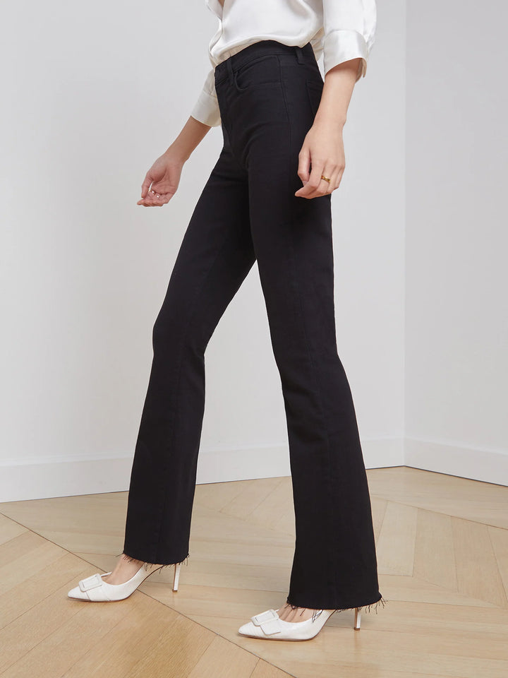 Ruth Straight-Leg Jean in Black