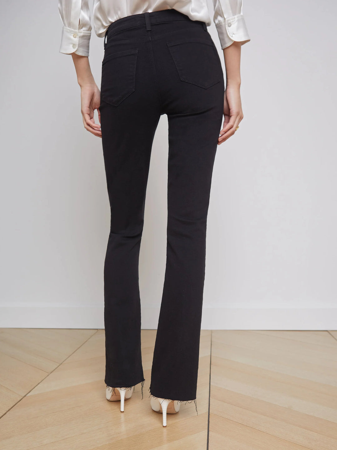 Ruth Straight-Leg Jean in Black