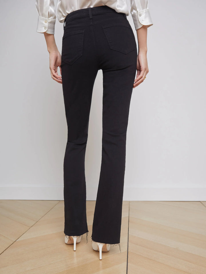 Ruth Straight-Leg Jean in Black