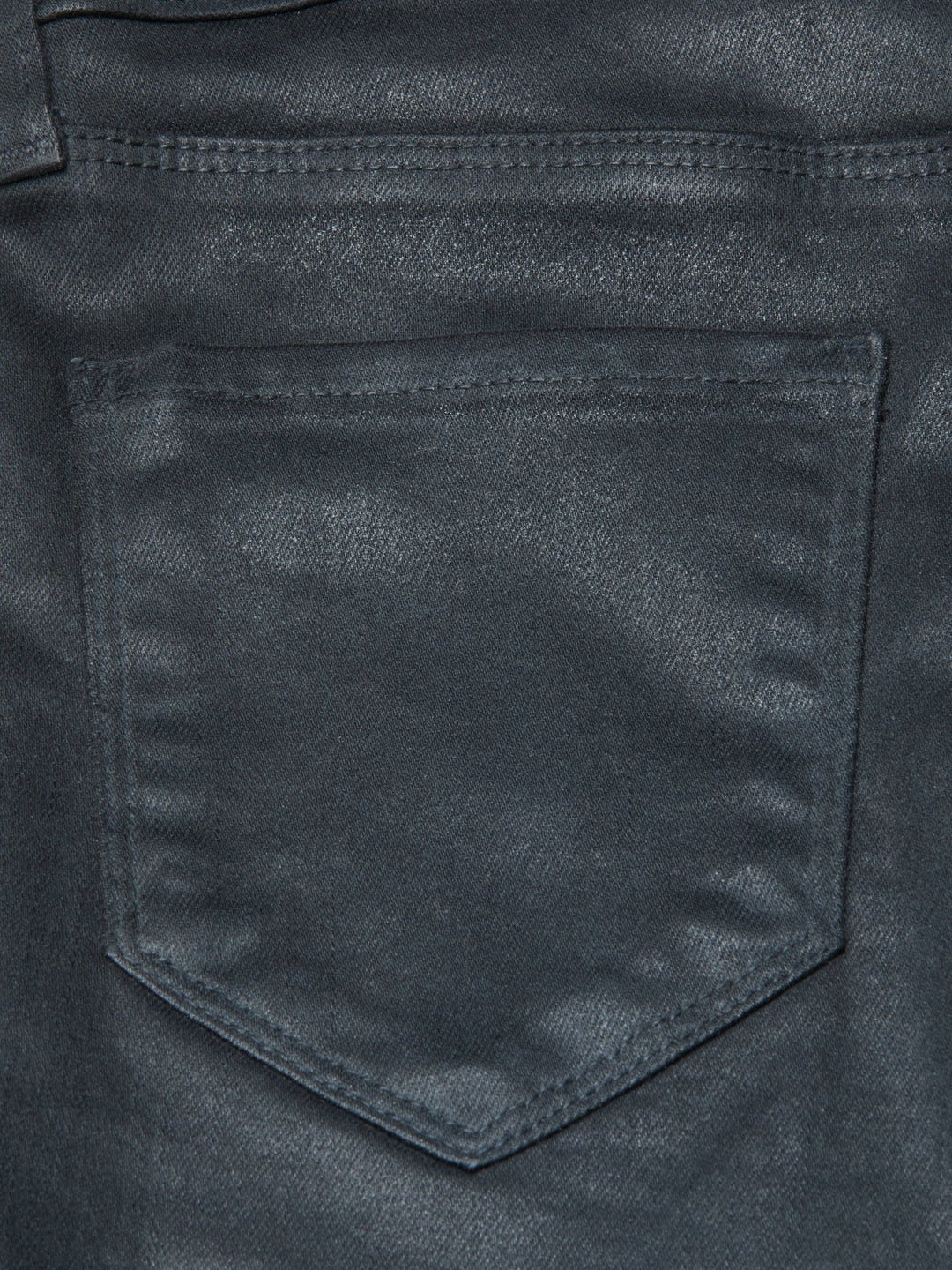 Ruth Coated Straight-Leg Jean in Dark Slate Grey Coated
