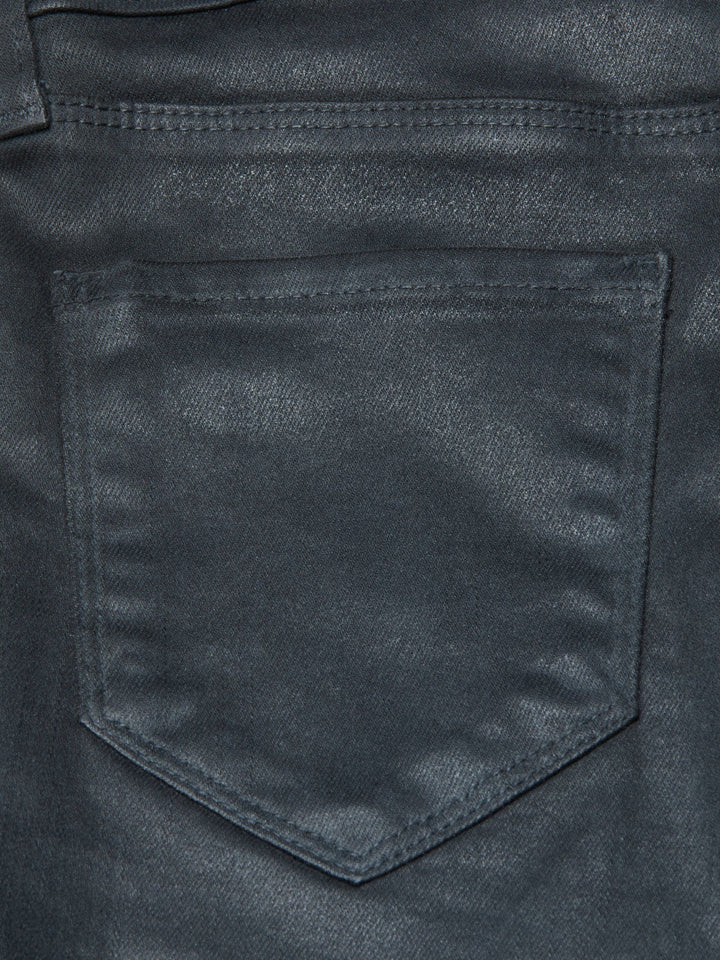 Ruth Coated Straight-Leg Jean in Dark Slate Grey Coated