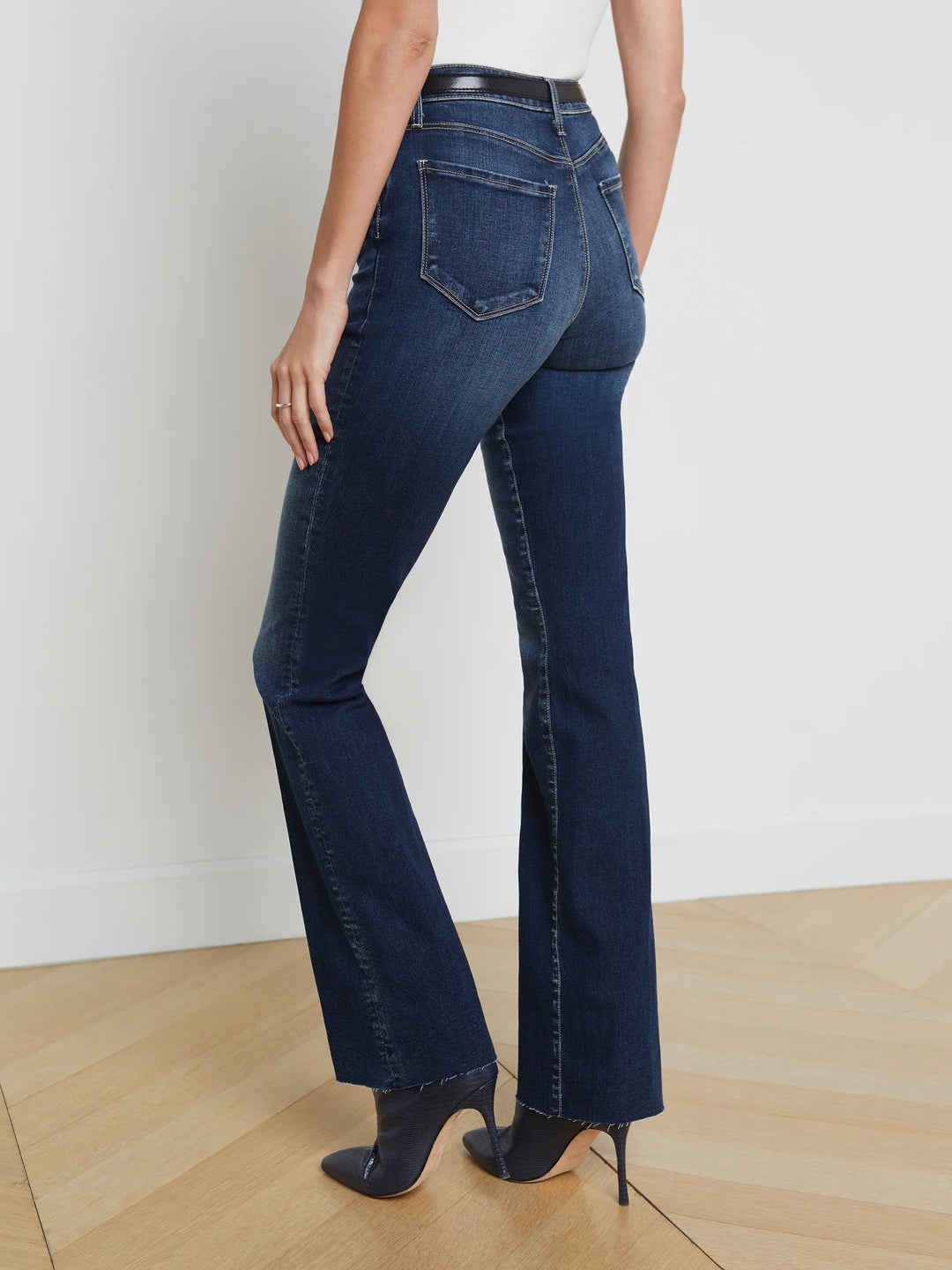 Ruth High Rise Straight Jean in Columbia