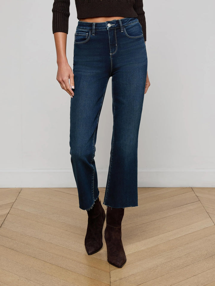 Kendra Cropped Flare Jean in Bolton