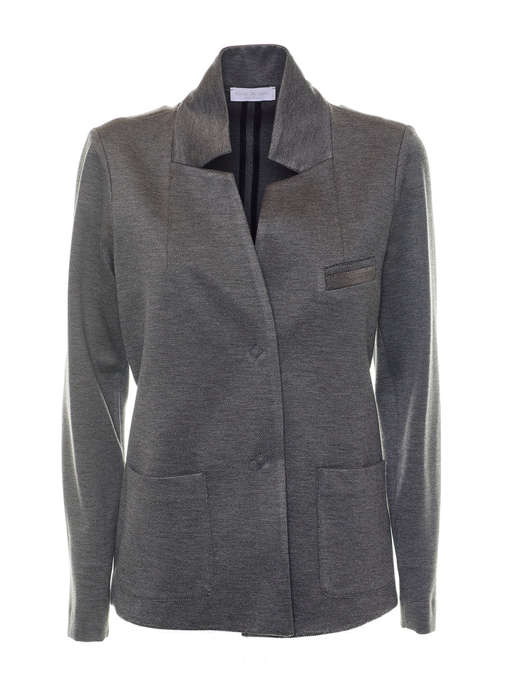 Woven Jacket in Grey