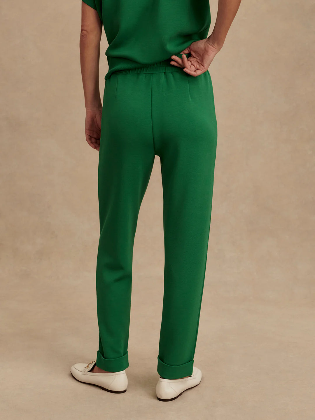 Rolled Cuff Pant in Verdant Green