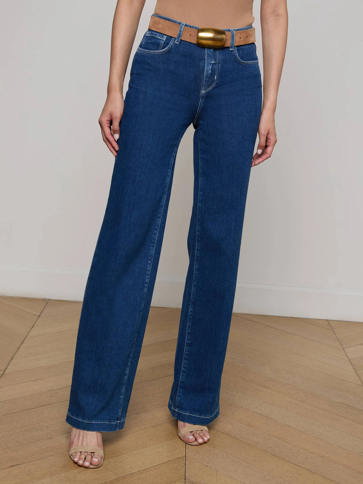 Clayton Wide Leg Jean in Lansing