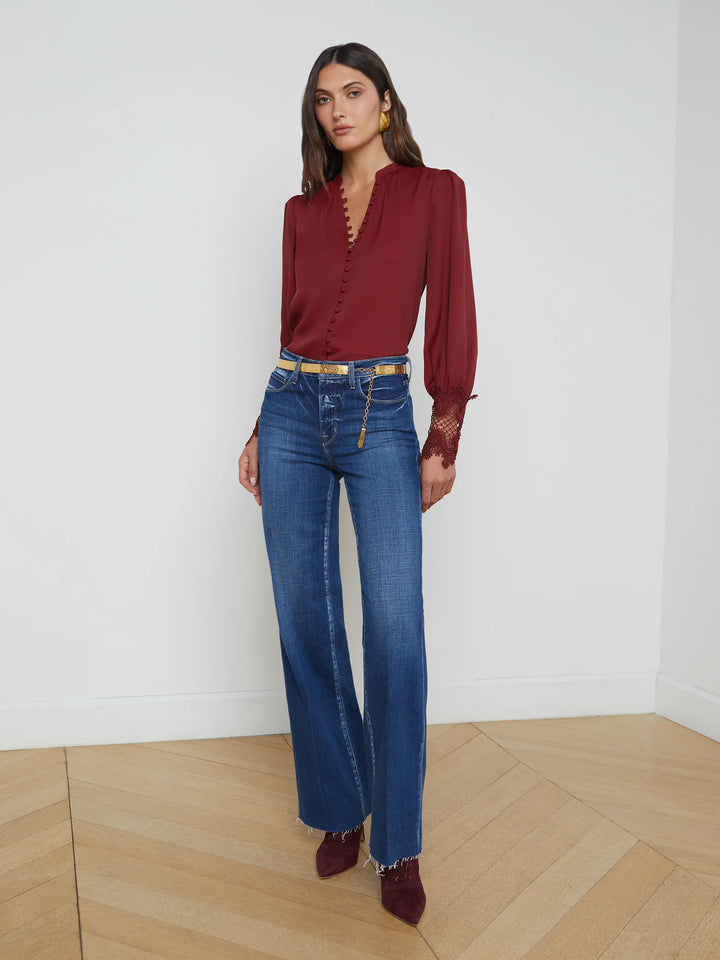 Scottie High Rise Wide Leg Jean in Desoto