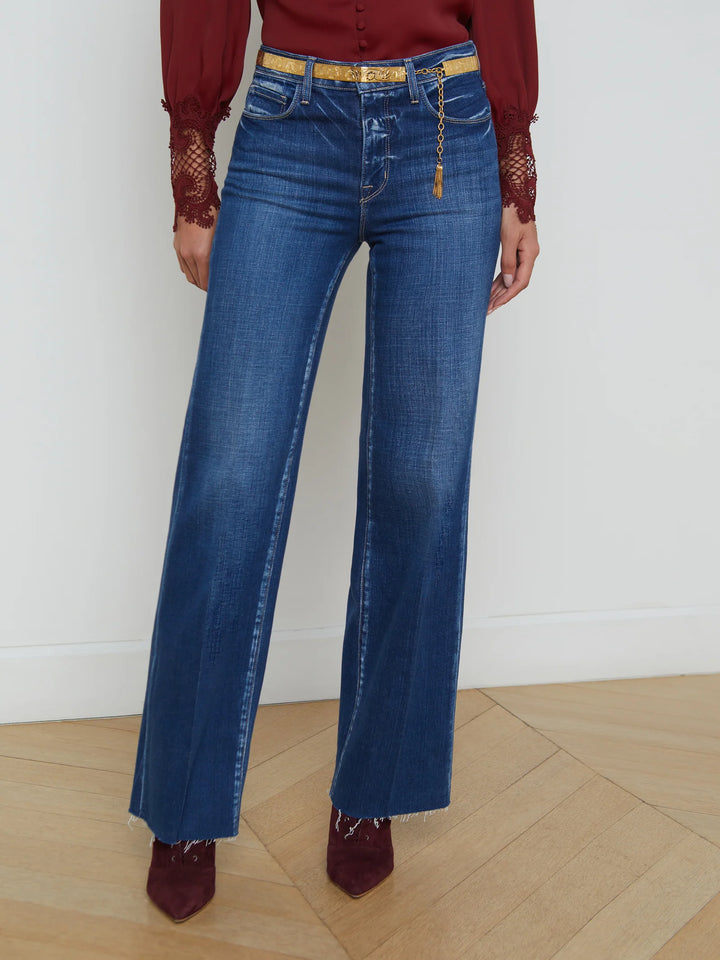 Scottie High Rise Wide Leg Jean in Desoto