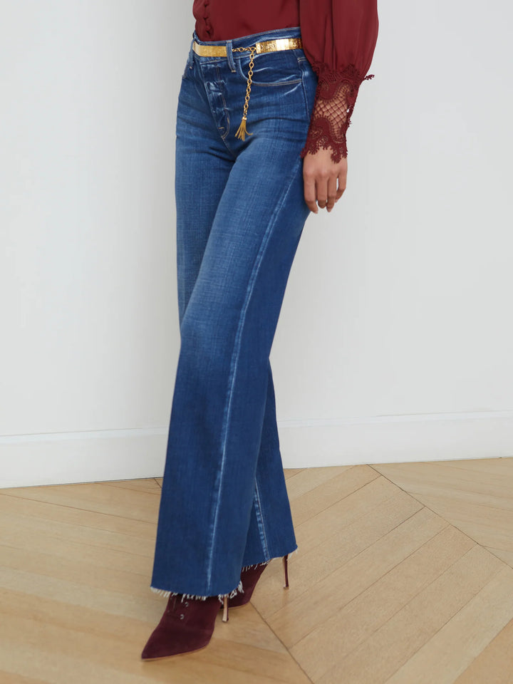 Scottie High Rise Wide Leg Jean in Desoto