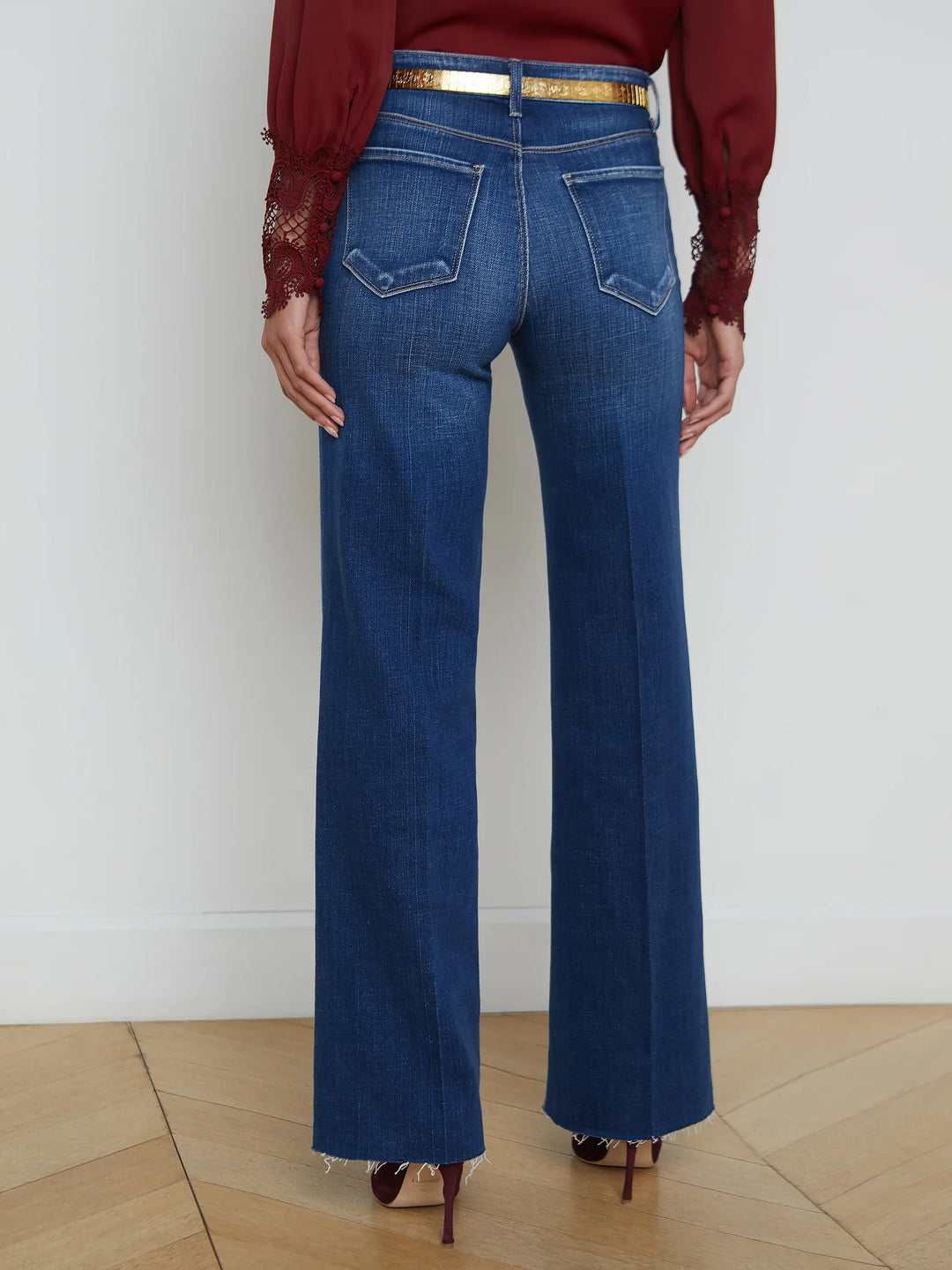 Scottie High Rise Wide Leg Jean in Desoto