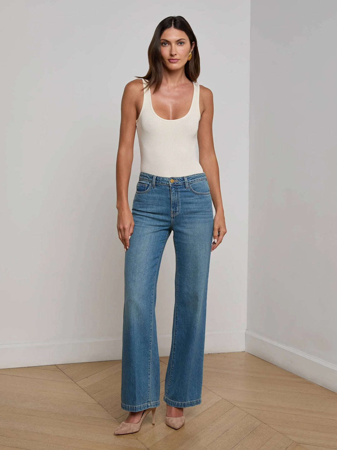 Scottie Wide Leg Jean in Fargo