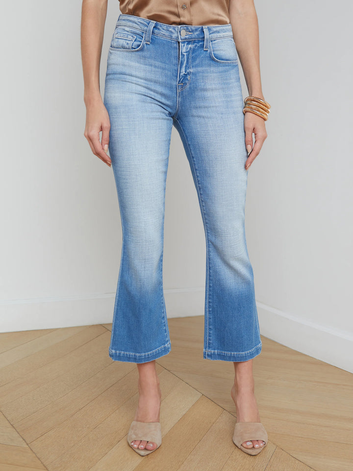 Ali High-RIse Slim Flare Jean in Cabrini