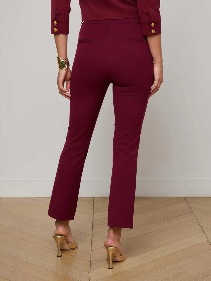 Ketra Bootcut Trouser in Black Cherry