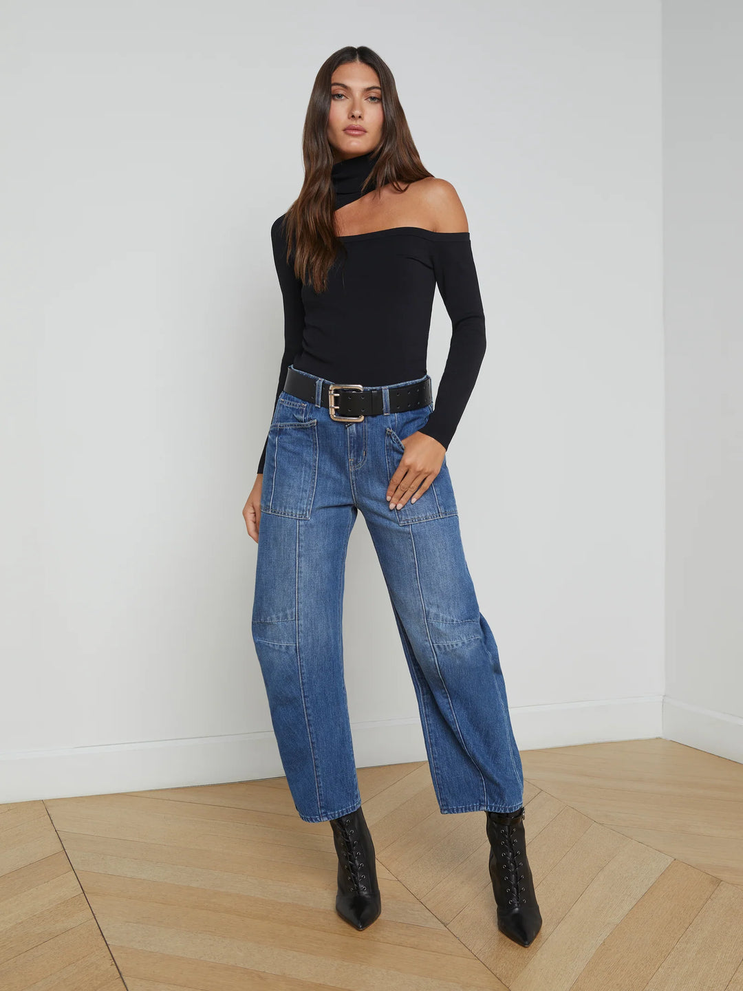 Cody High Rise Rodeo Jean in Brentwood