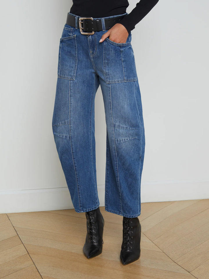 Cody High Rise Rodeo Jean in Brentwood