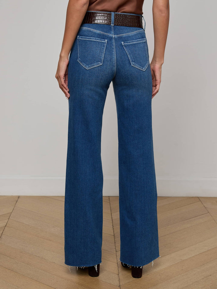Gwenna Wide Leg Jean in Gage