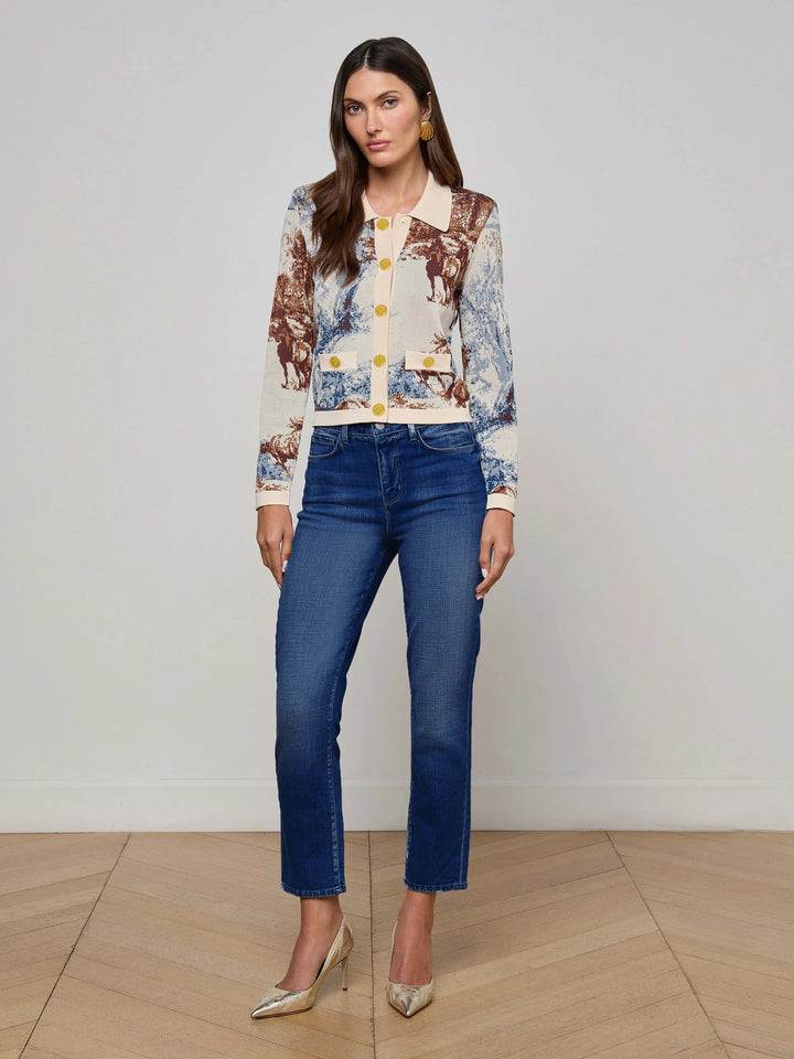 Celestia Ultra High Rise Slim-Leg Jean in Marvista