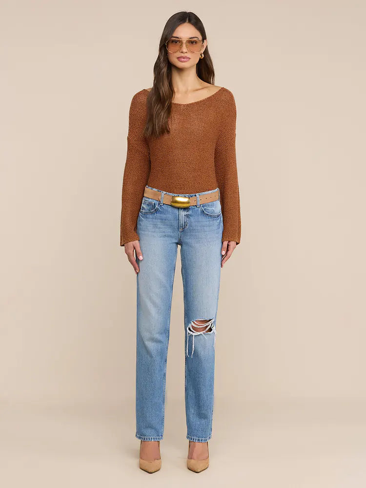 Armida Low-Rise Slouch Jean in Solvang Destruct