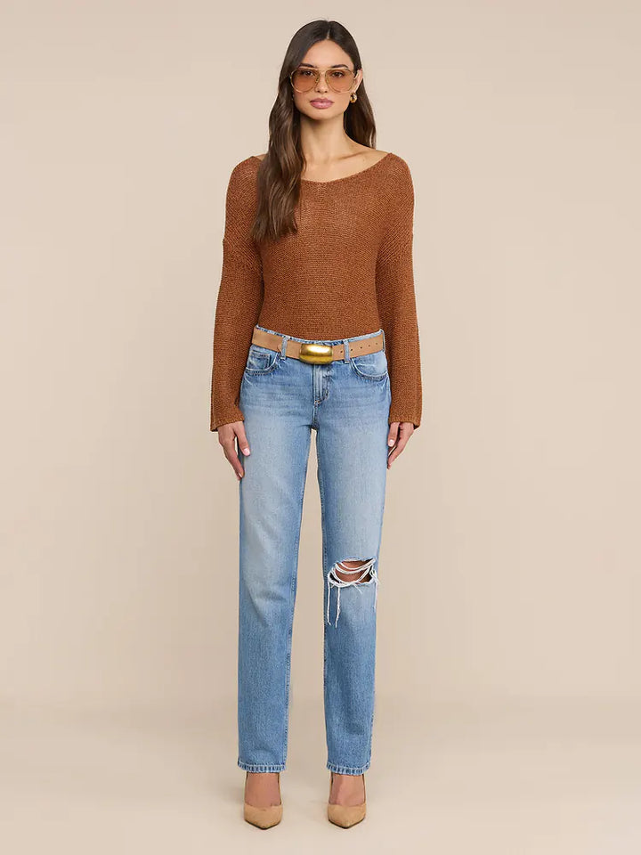 Armida Low-Rise Slouch Jean in Solvang Destruct