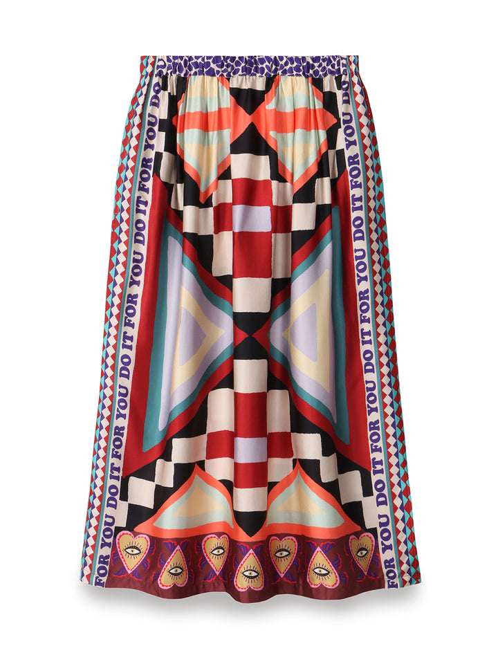 Joy Nomadic Printed Midi Skirt