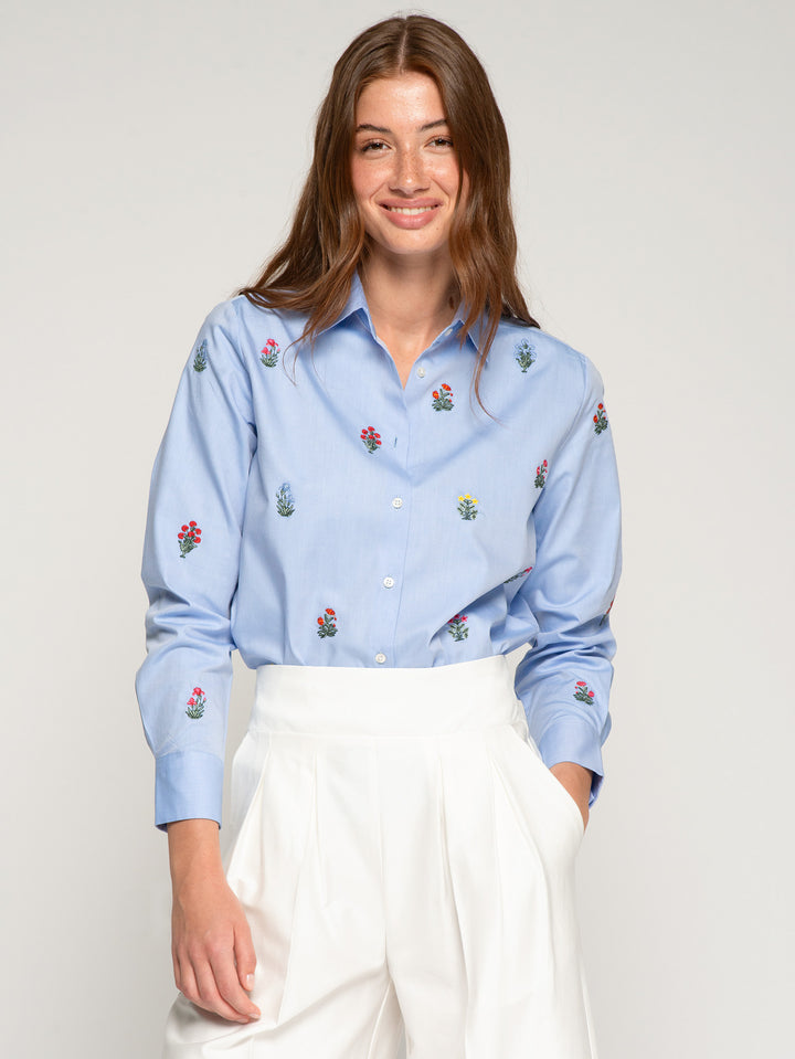 Isa Button Up Shirt in Twill