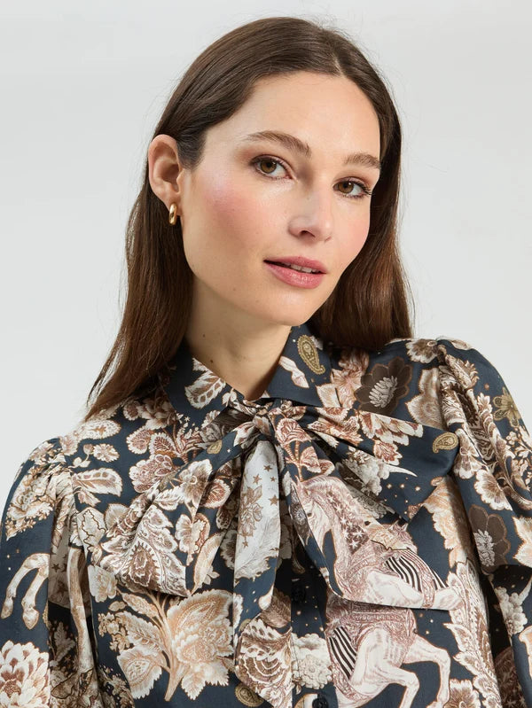 Reese Midi Shirt Dress in Floral