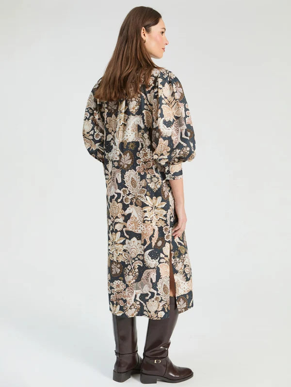 Reese Midi Shirt Dress in Floral