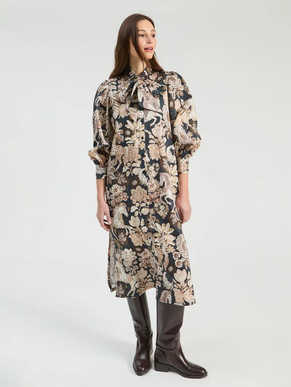 Reese Midi Shirt Dress in Floral