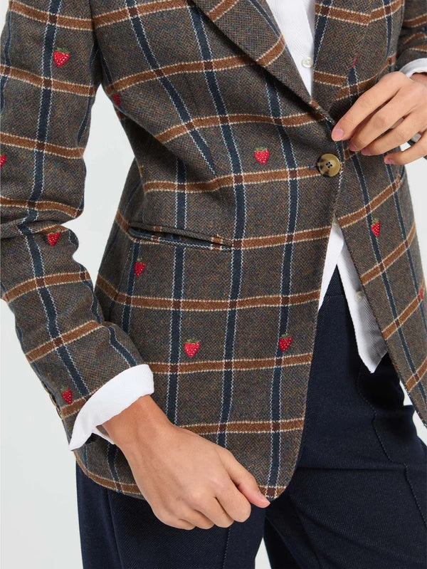 Sophia Plaid Blazer in Check
