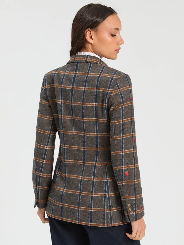 Sophia Plaid Blazer in Check